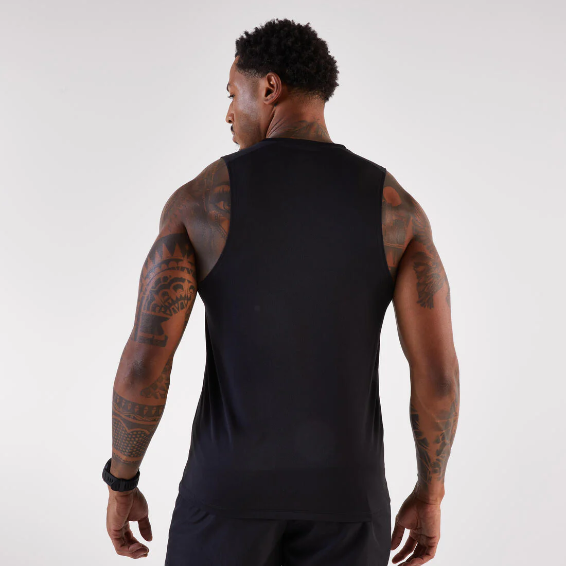Playera de running sin mangas blanca para hombre Kiprun Run 100 - Image 4