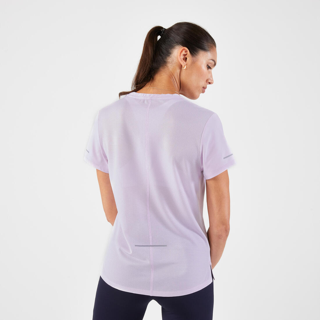 Playera de running transpirable malva para mujer Kiprun Run 500 Dry - Image 15