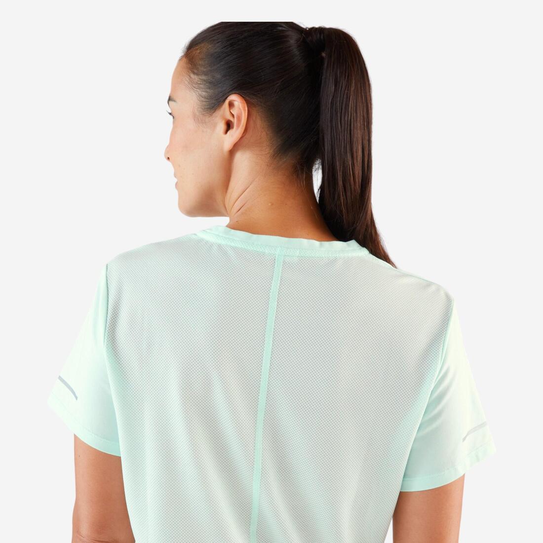 Playera de running transpirable malva para mujer Kiprun Run 500 Dry - Image 16