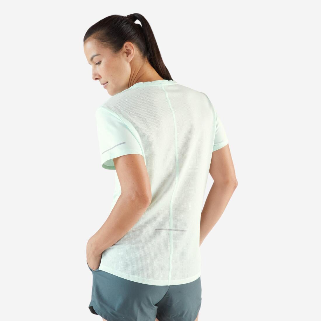 Playera de running transpirable malva para mujer Kiprun Run 500 Dry - Image 20