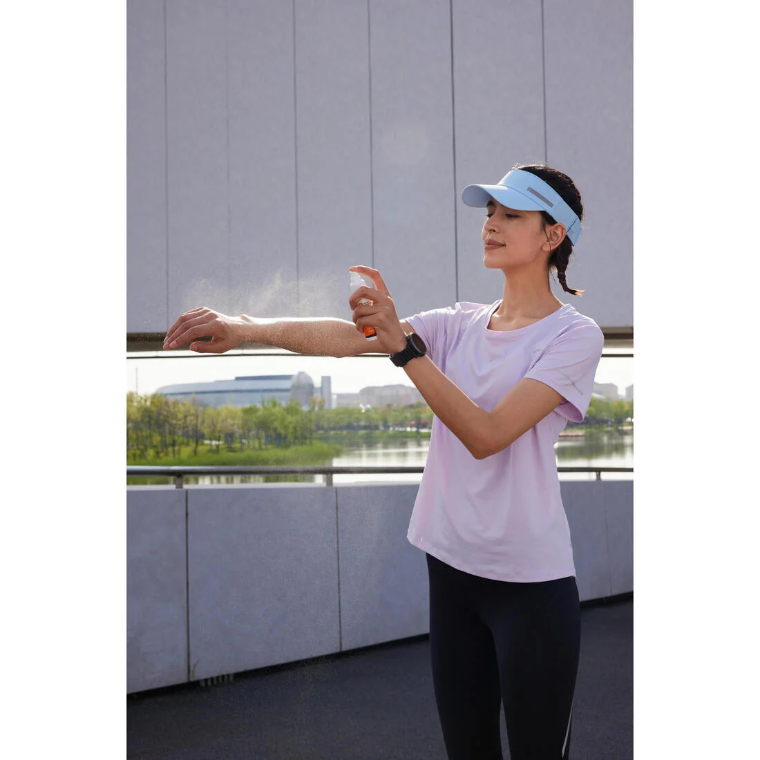 Playera de running transpirable malva para mujer Kiprun Run 500 Dry - Image 35