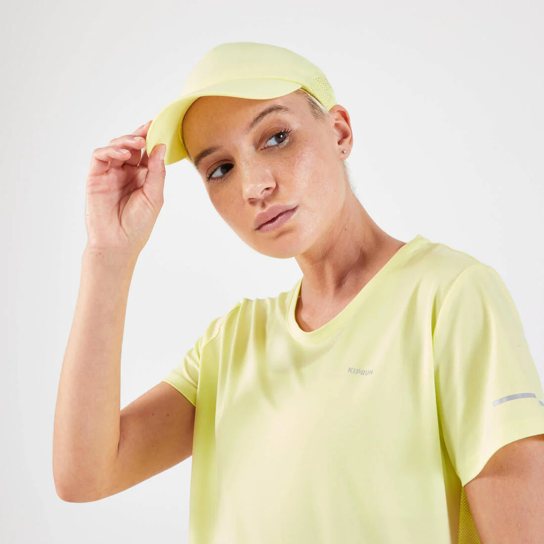 Playera de running transpirable malva para mujer Kiprun Run 500 Dry - Image 9