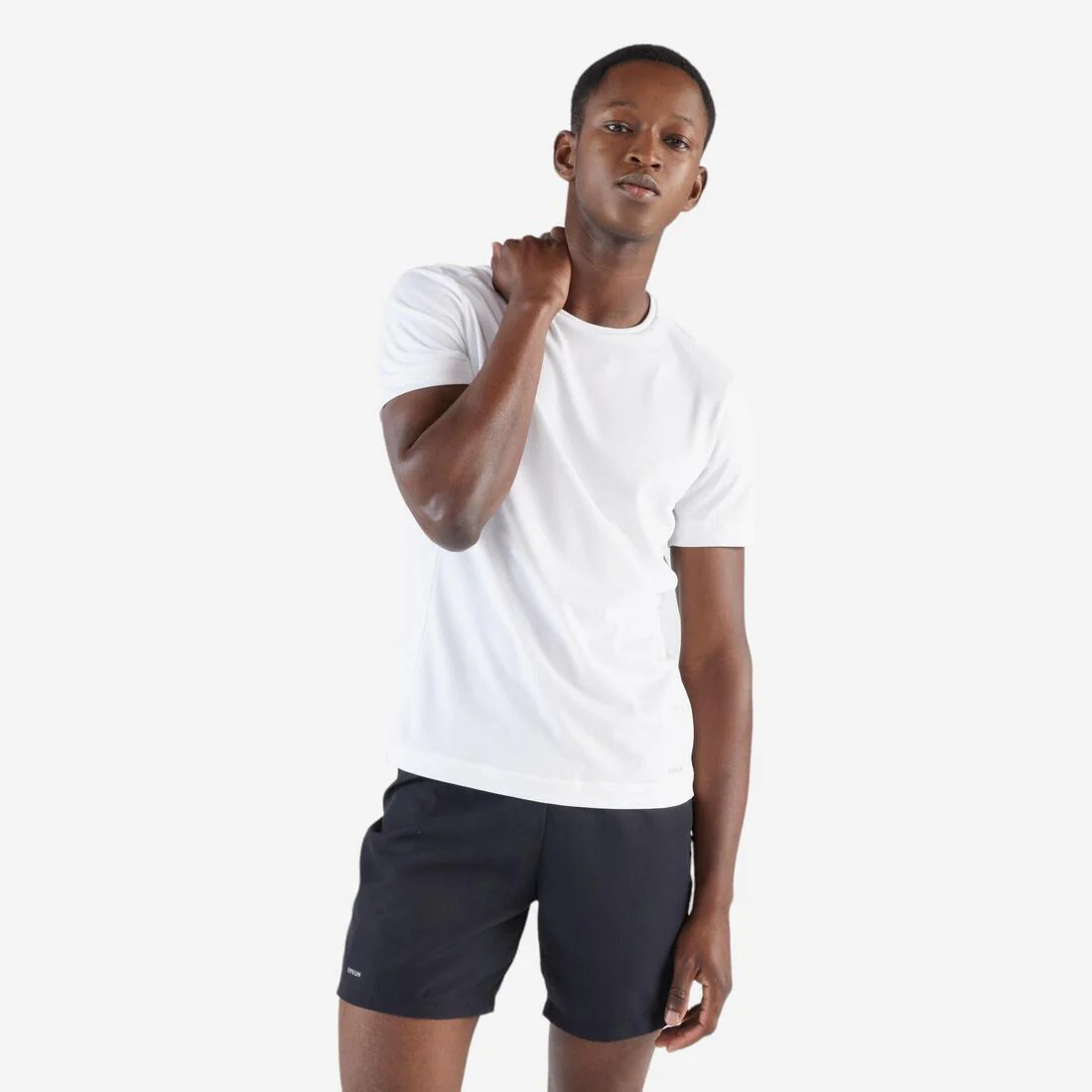 Playera de running transpirable negra para hombre Dry