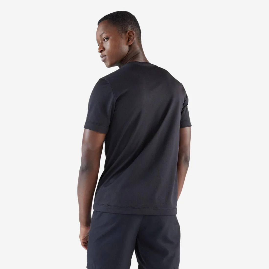 Playera de running transpirable negra para hombre Dry - Image 10
