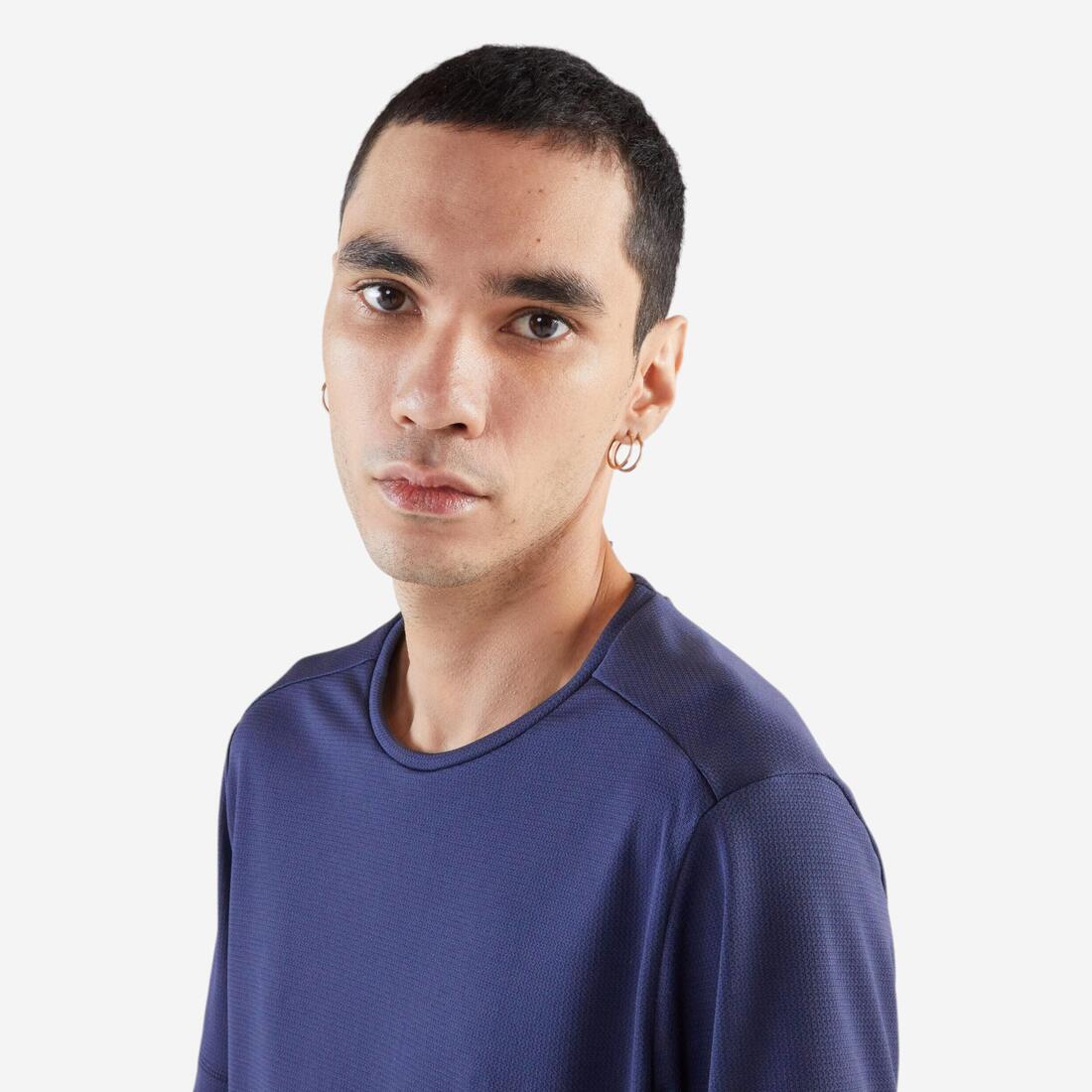 Playera de running transpirable negra para hombre Dry - Image 11