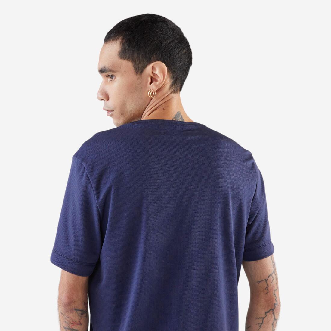 Playera de running transpirable negra para hombre Dry - Image 13