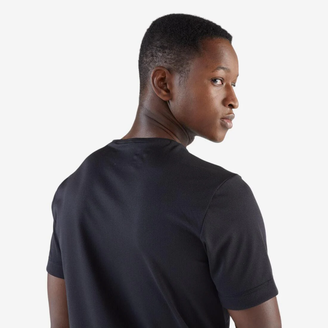 Playera de running transpirable negra para hombre Dry - Image 14