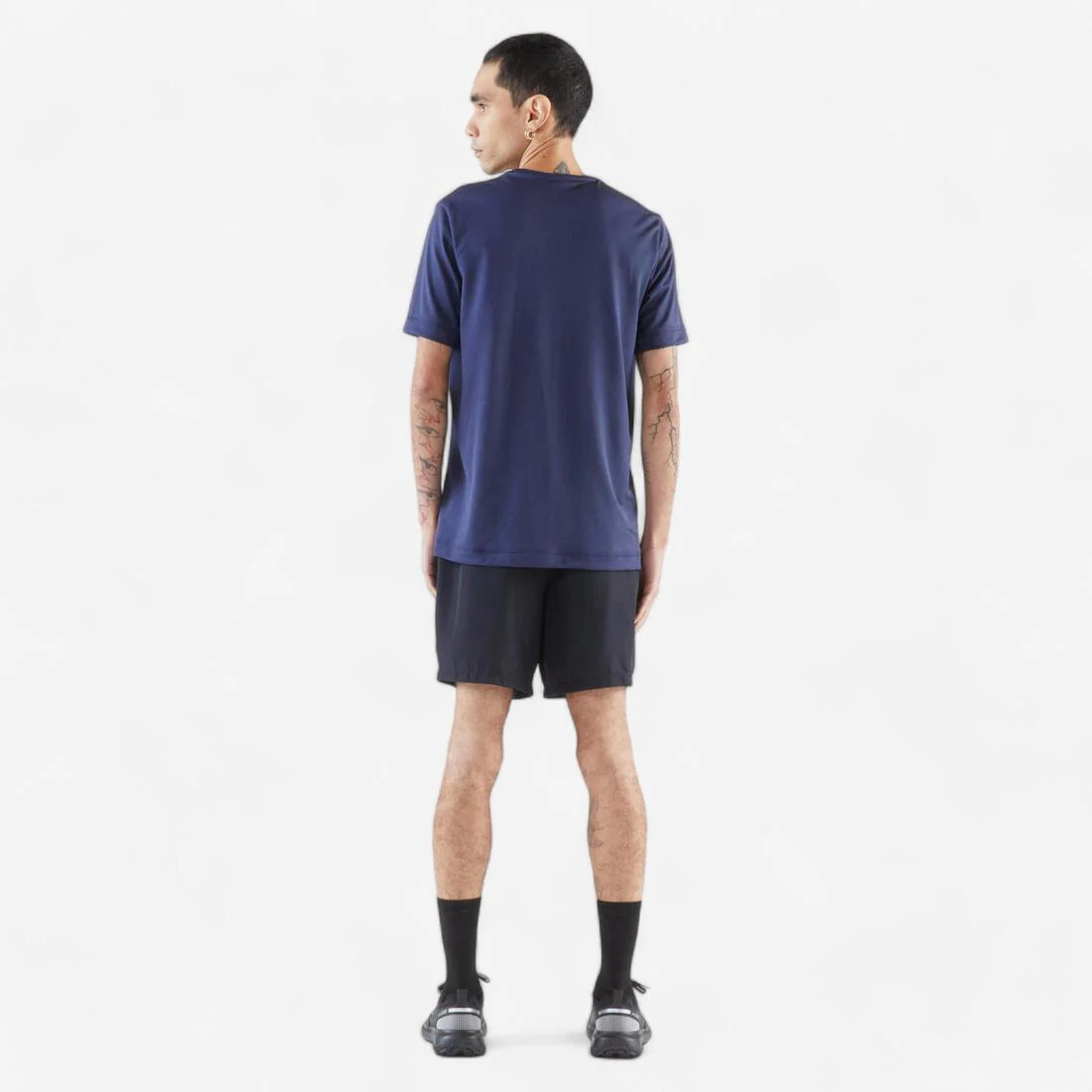 Playera de running transpirable negra para hombre Dry - Image 16