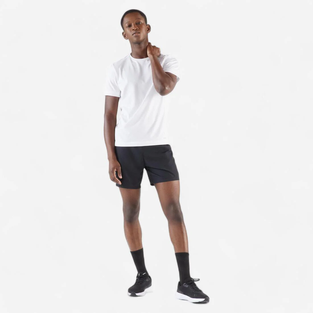 Playera de running transpirable negra para hombre Dry - Image 17