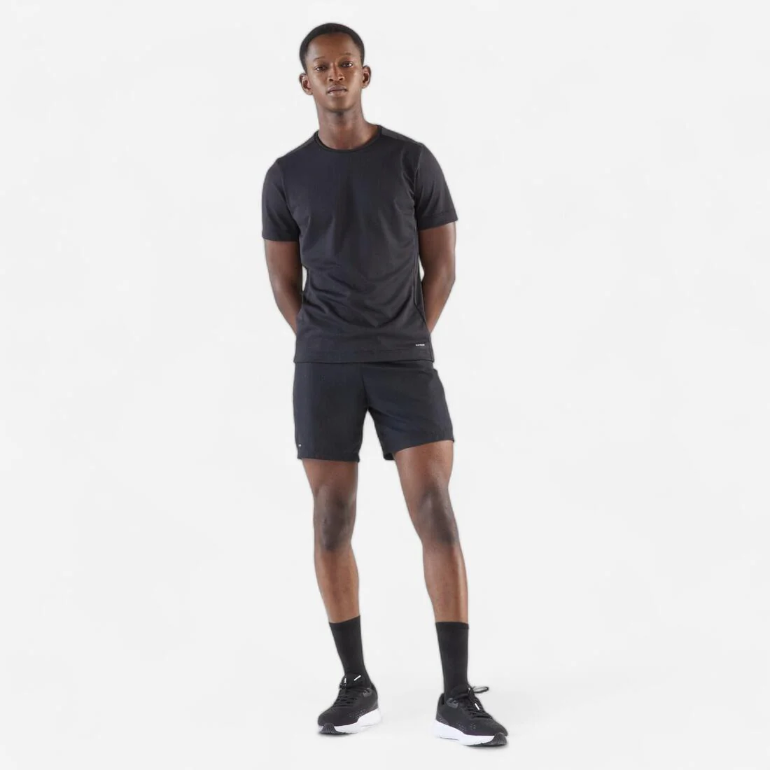 Playera de running transpirable negra para hombre Dry - Image 18