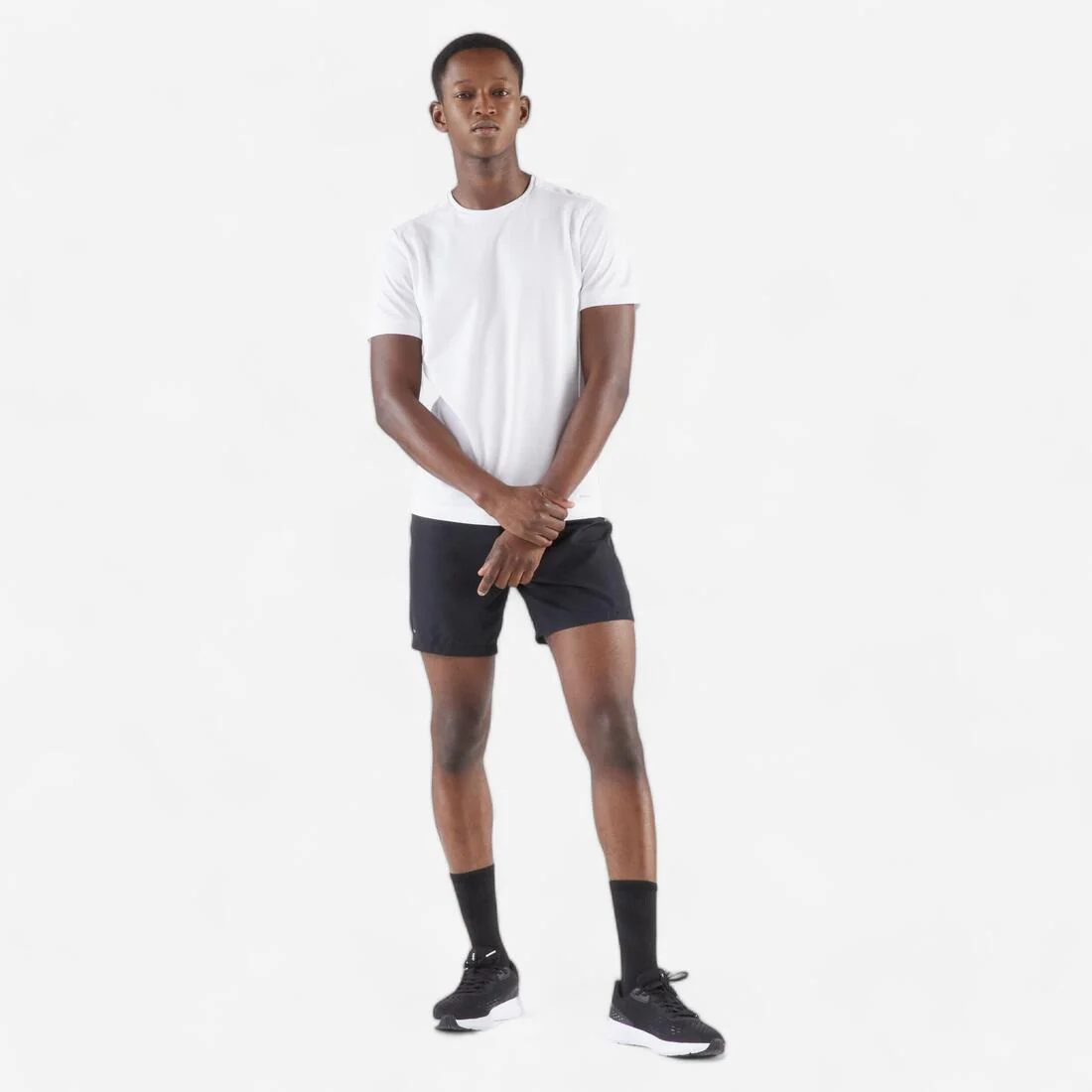 Playera de running transpirable negra para hombre Dry - Image 6