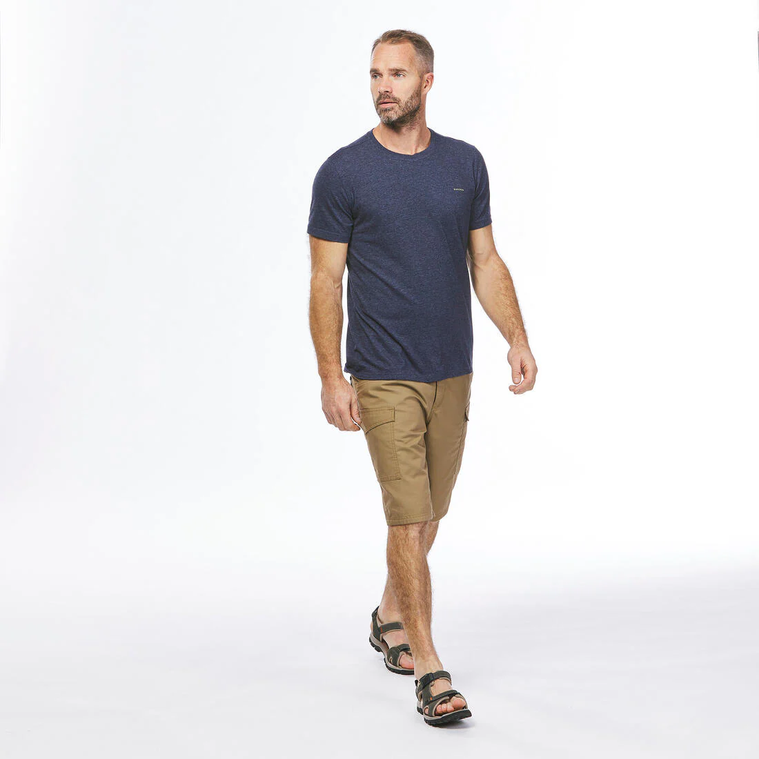 Playera de senderismo caqui para hombre NH500 Fresh - Image 4