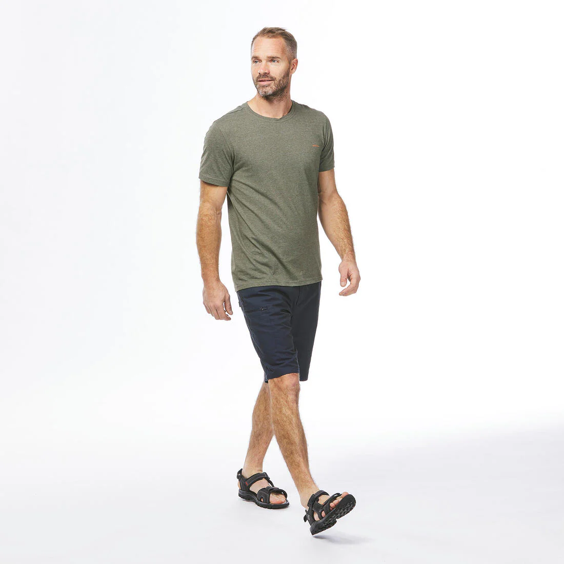 Playera de senderismo caqui para hombre NH500 Fresh - Image 5