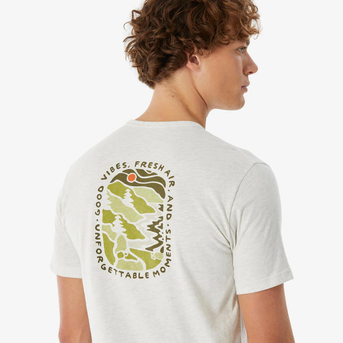 Playera de senderismo de manga corta negra para hombre NH100 - Image 20