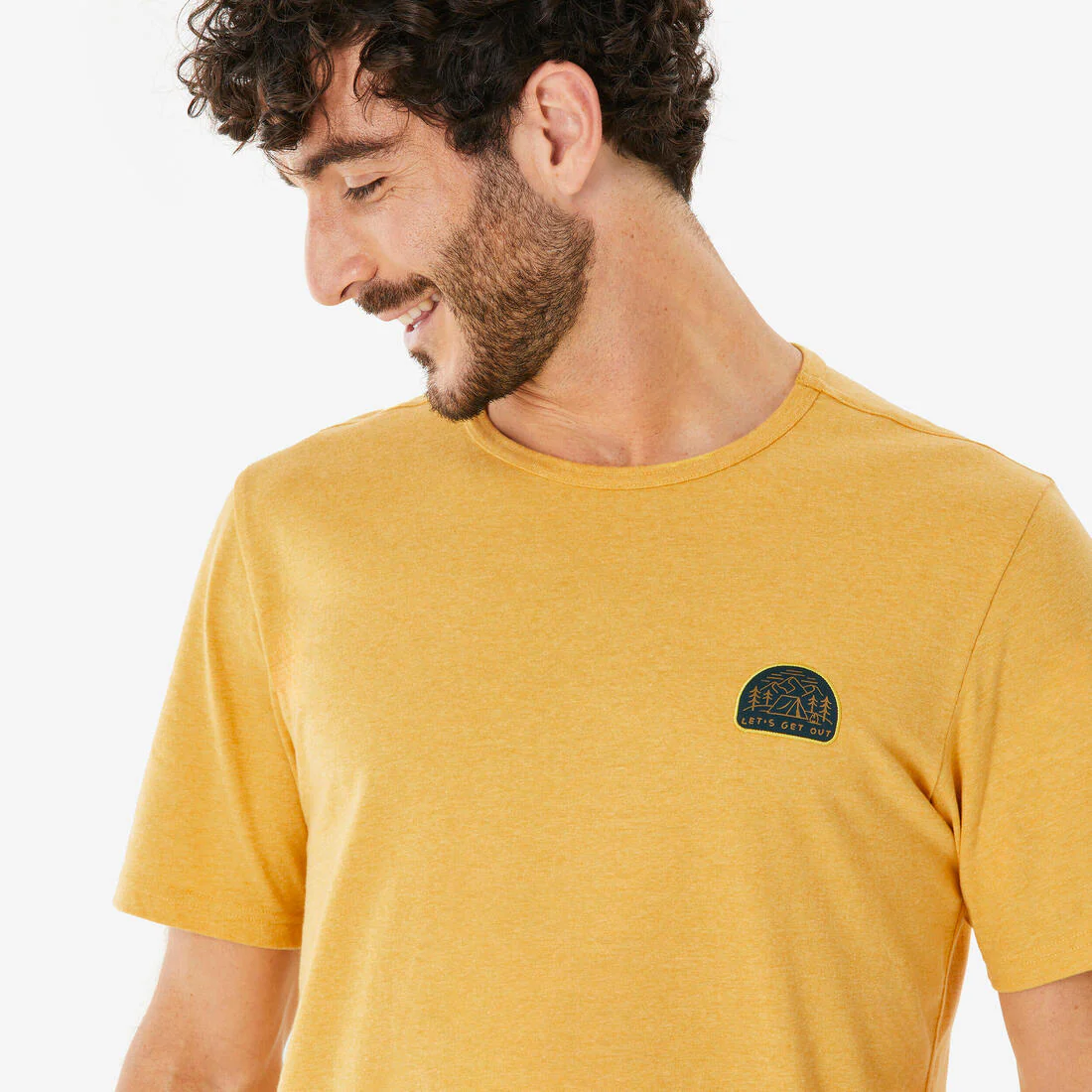 Playera de senderismo de manga corta negra para hombre NH100 - Image 27