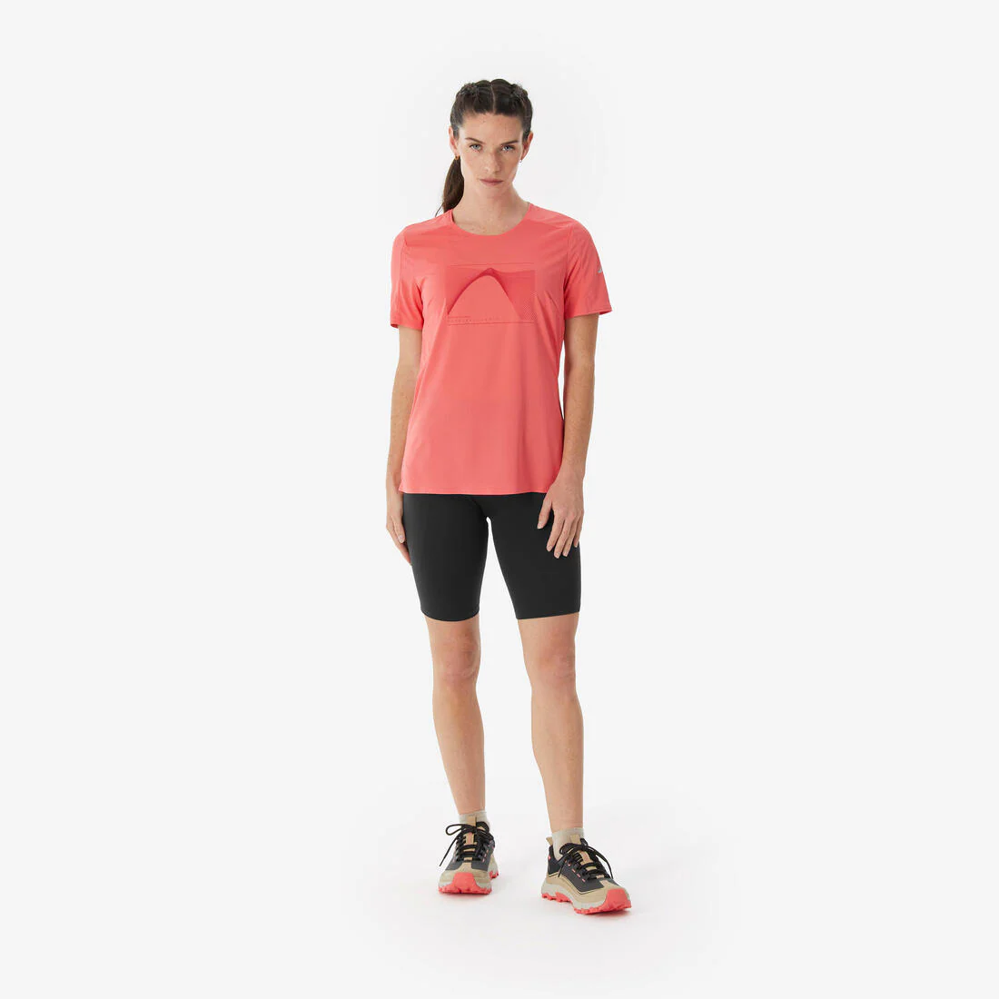 Playera de senderismo de manga corta para mujer MH500 - Image 10