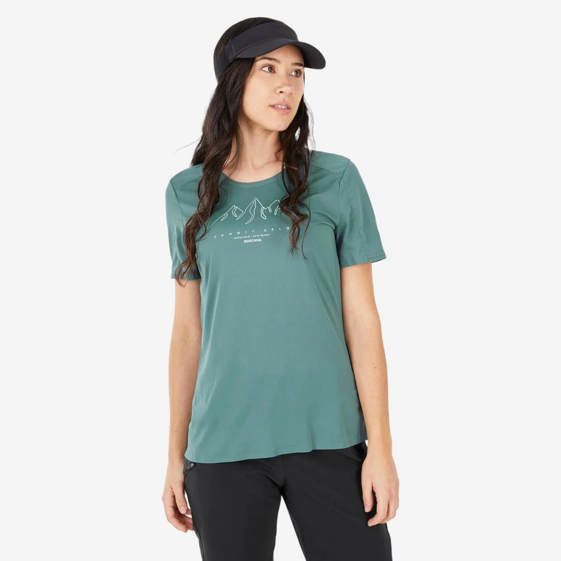 Playera de senderismo de manga corta para mujer MH500 - Image 2