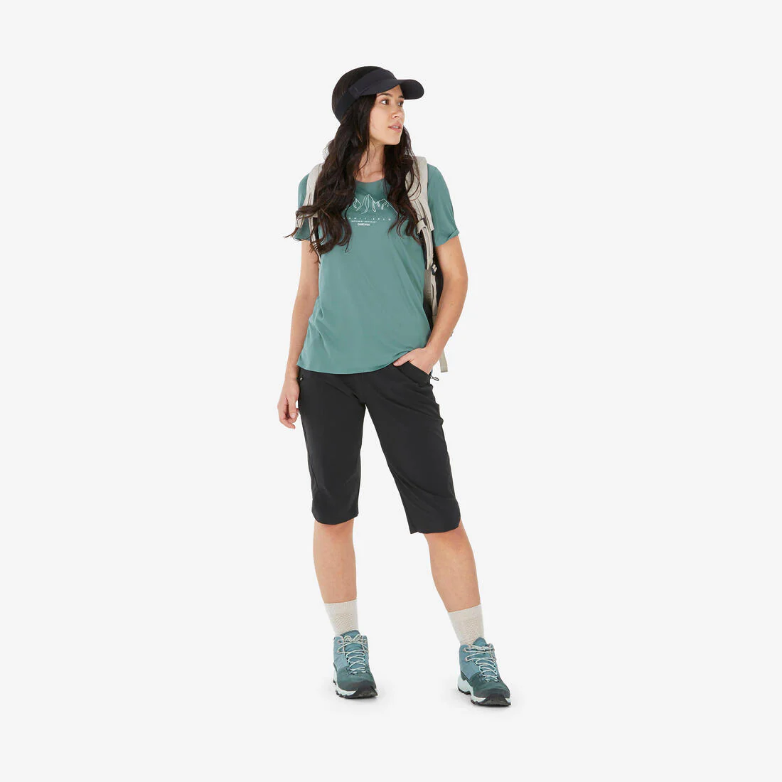 Playera de senderismo de manga corta para mujer MH500 - Image 25