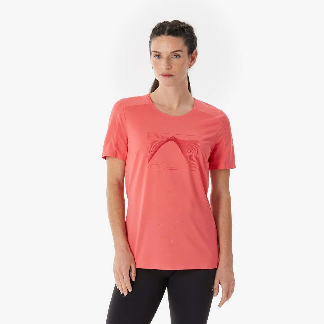 Playera de senderismo de manga corta para mujer MH500 - Image 3