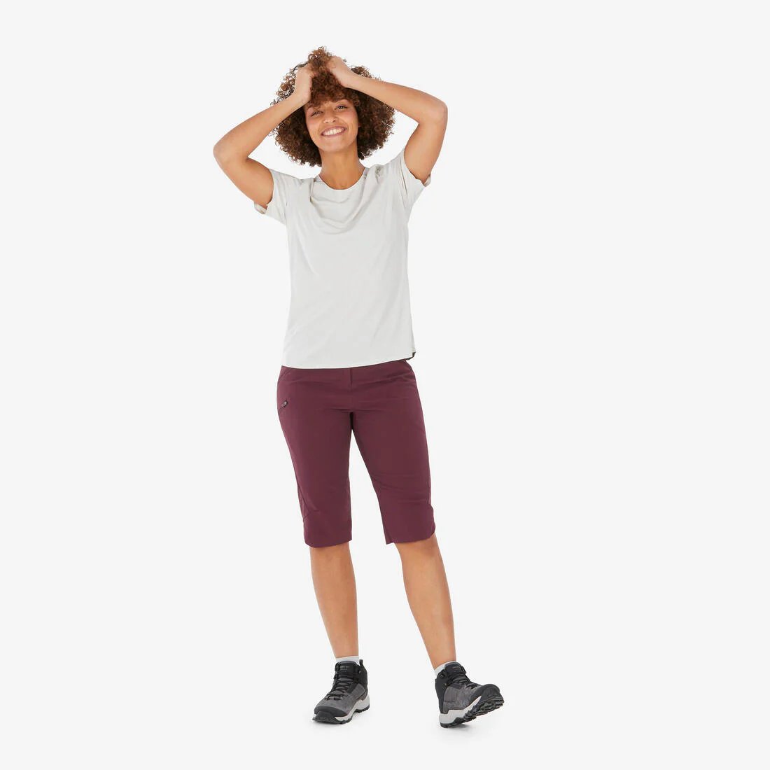 Playera de senderismo de manga corta para mujer MH500 - Image 30