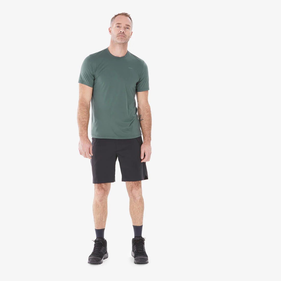 Playera de senderismo de manga corta sintética para hombre MH100 - Image 7