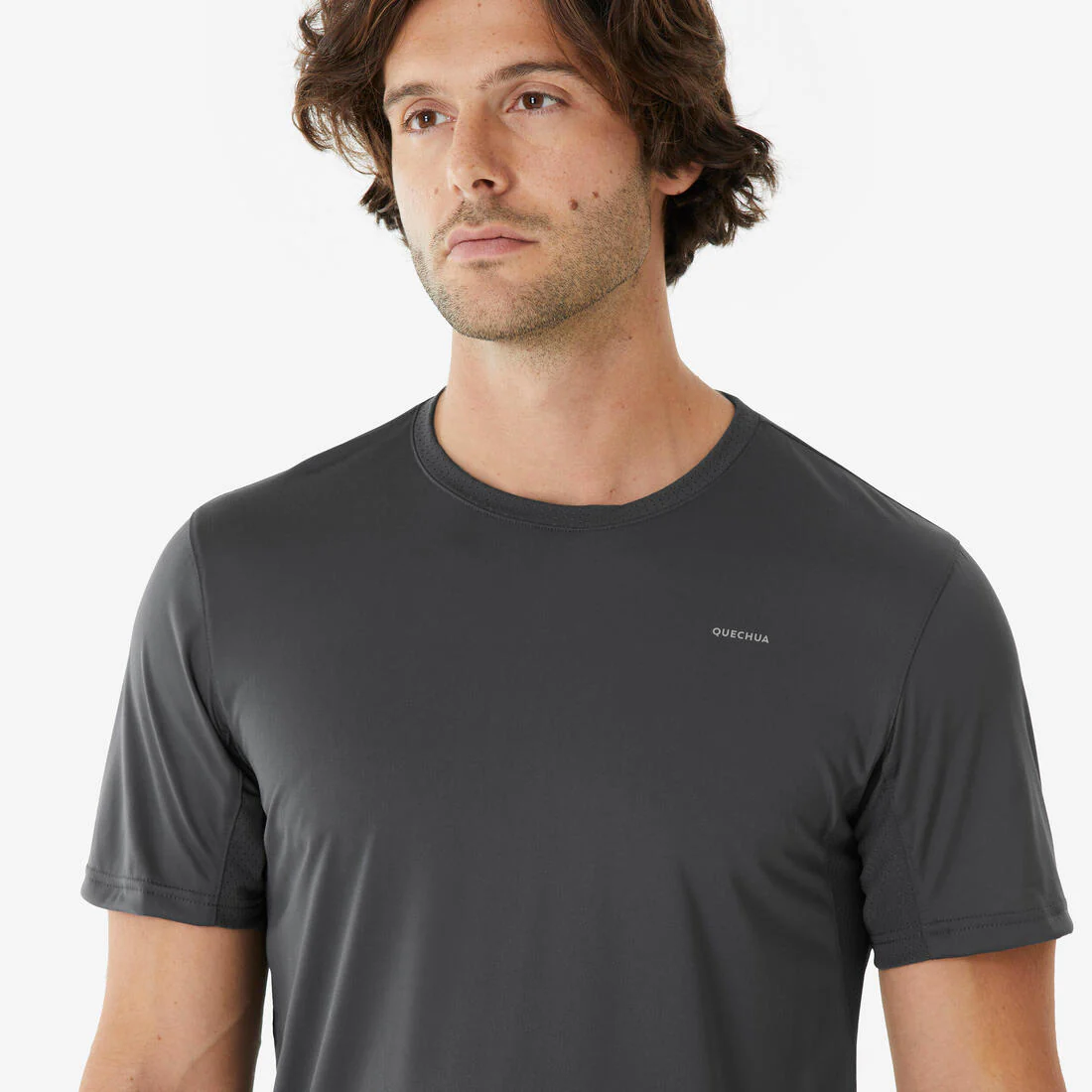 Playera de senderismo de manga corta sintética para hombre MH100 - Image 9