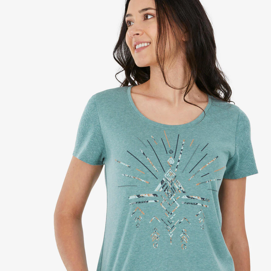 Playera de senderismo para mujer NH500 - Image 13