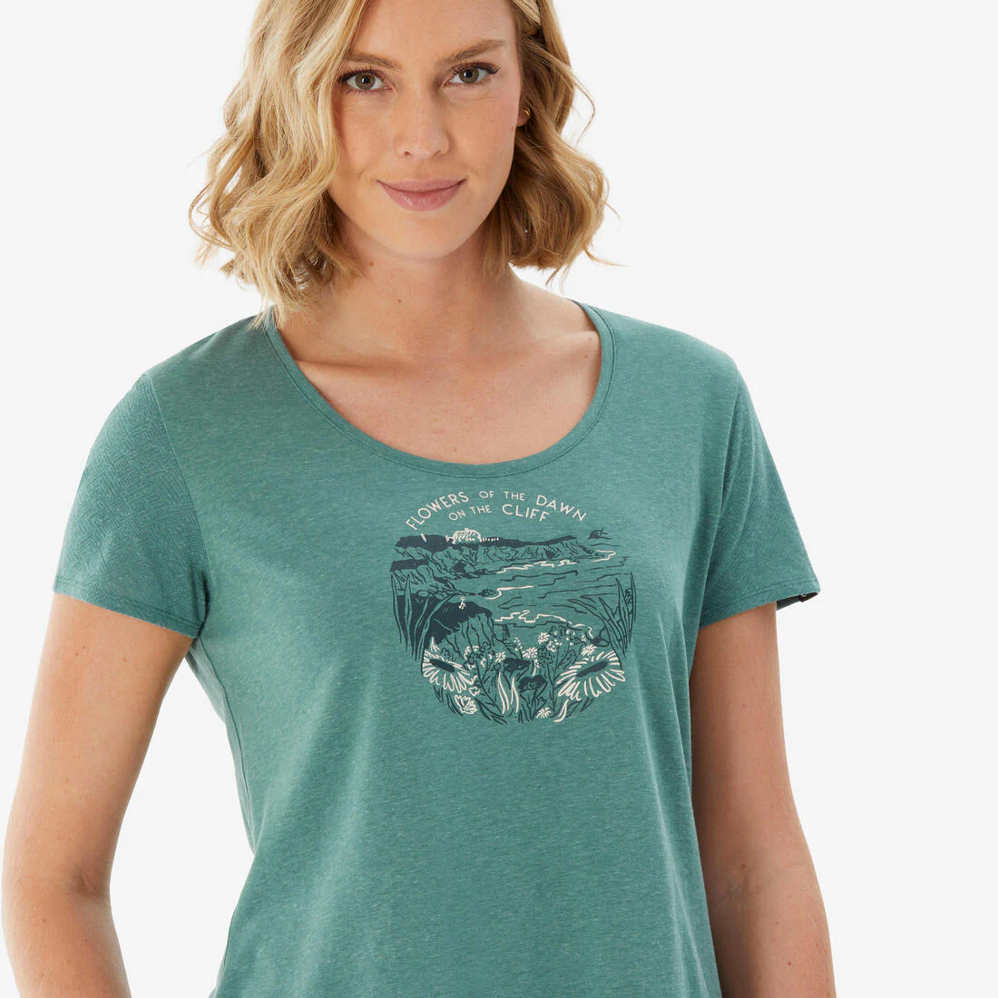 Playera de senderismo para mujer NH500 - Image 17