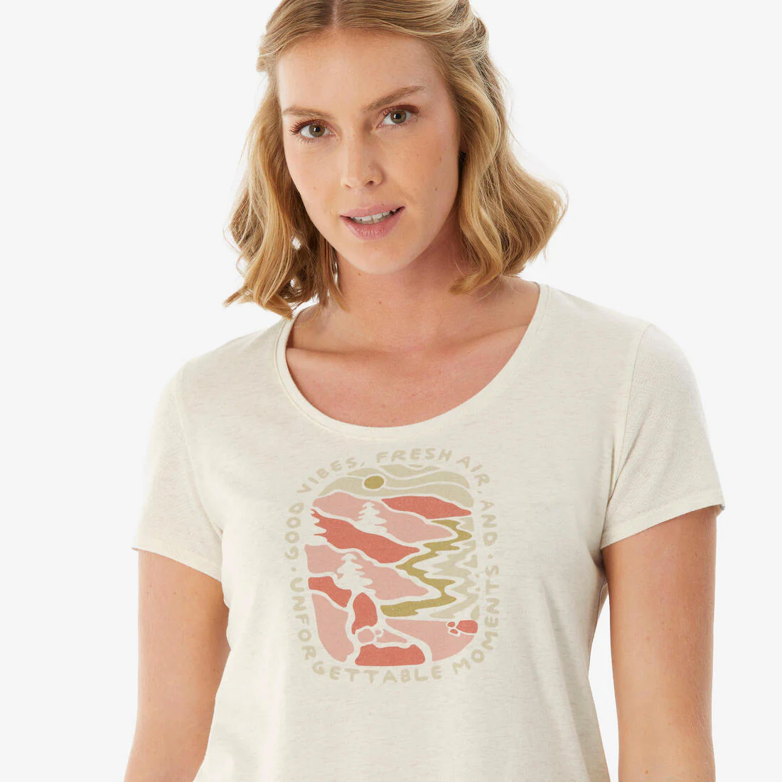 Playera de senderismo para mujer NH500 - Image 18