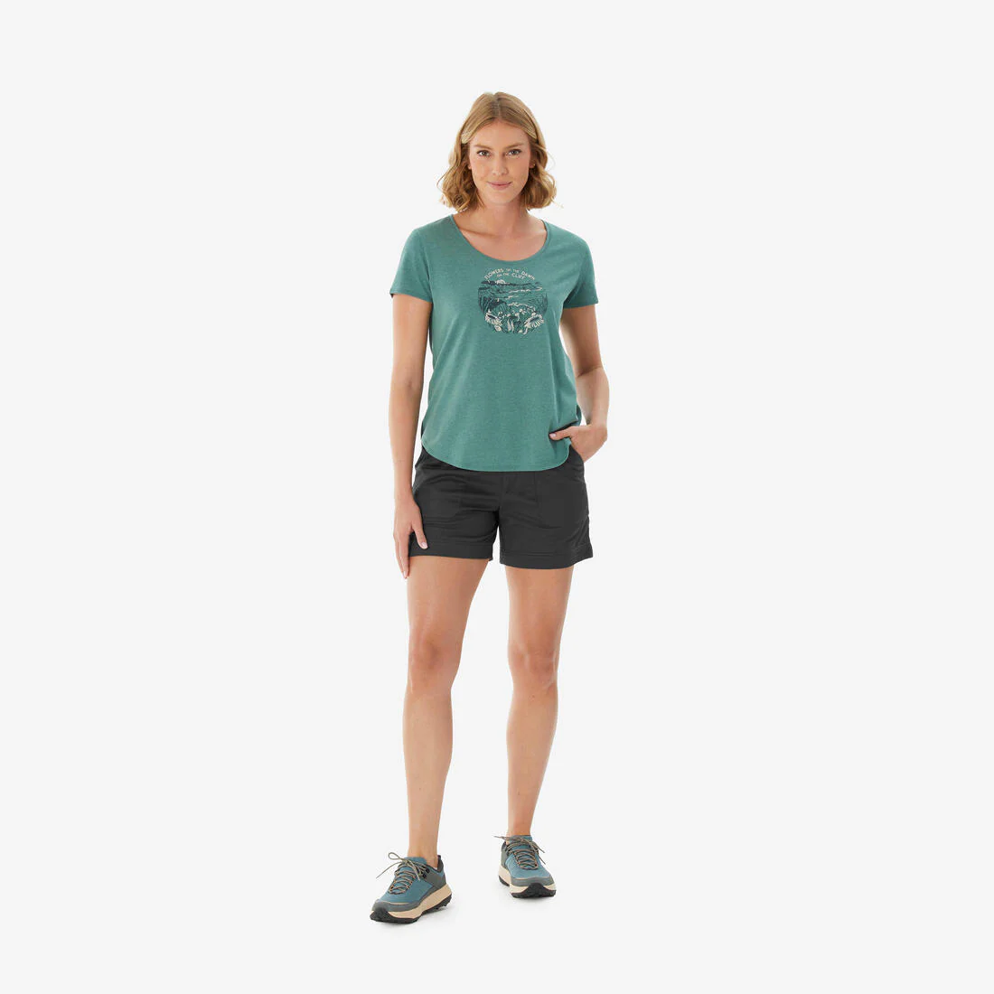 Playera de senderismo para mujer NH500 - Image 21