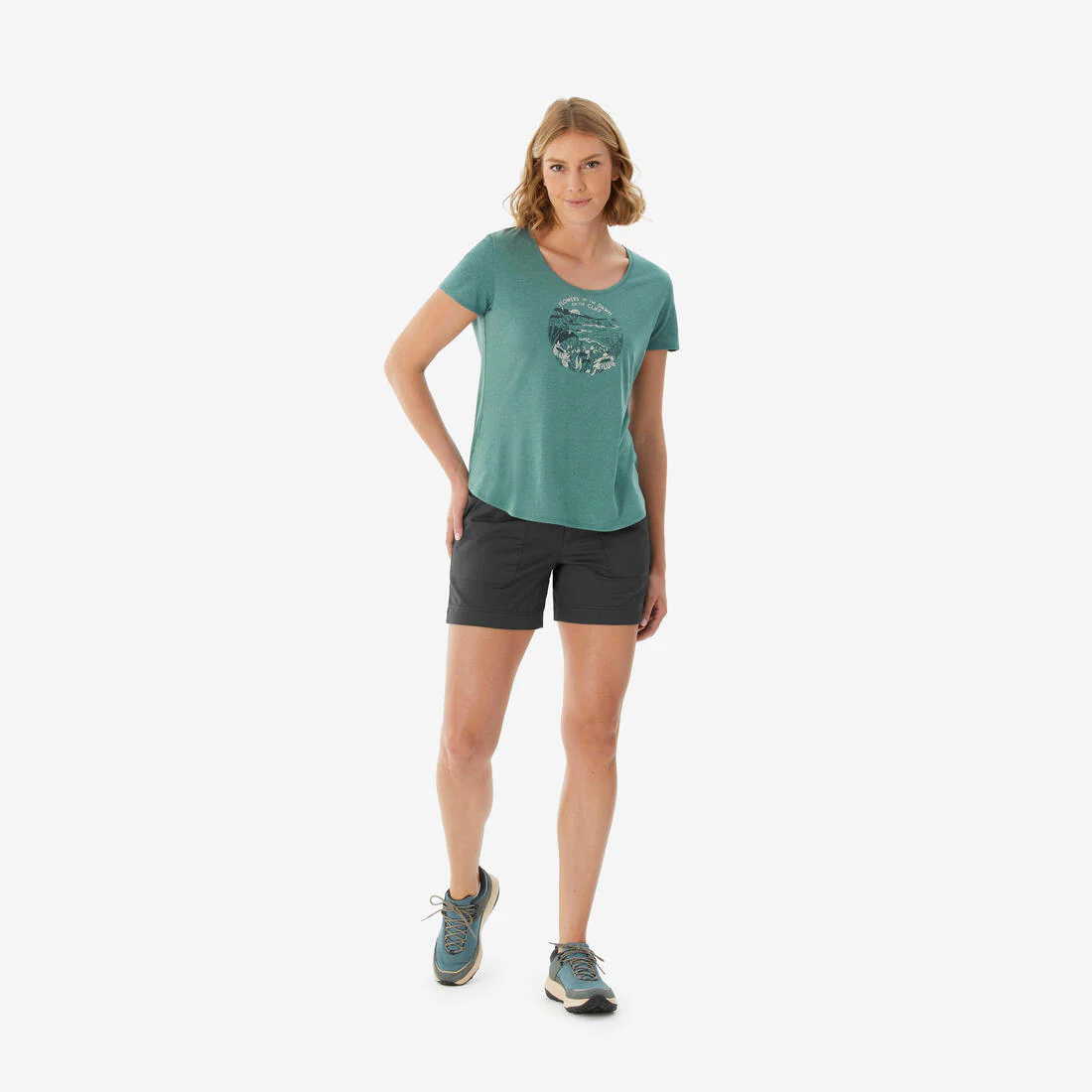 Playera de senderismo para mujer NH500 - Image 6
