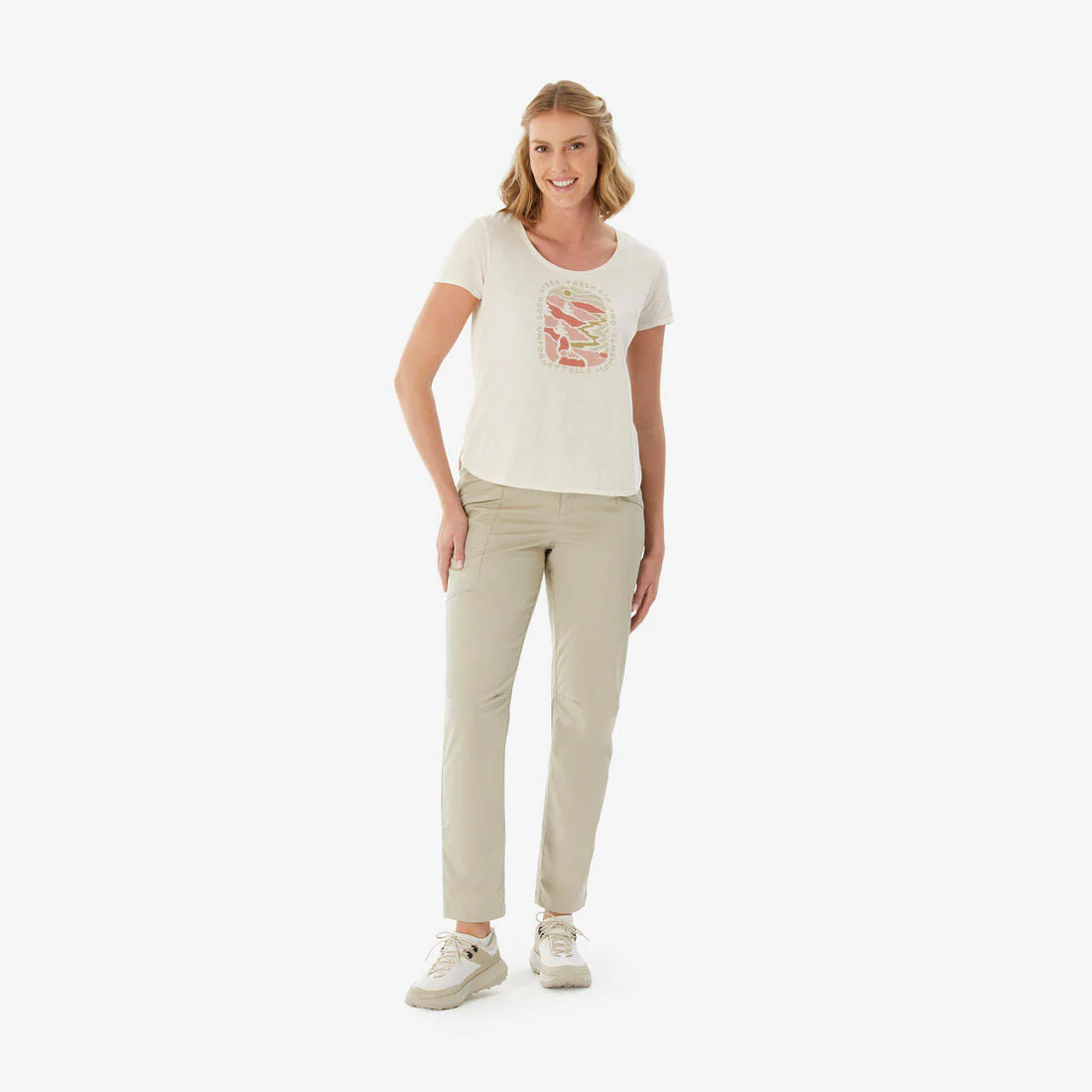 Playera de senderismo para mujer NH500 - Image 8