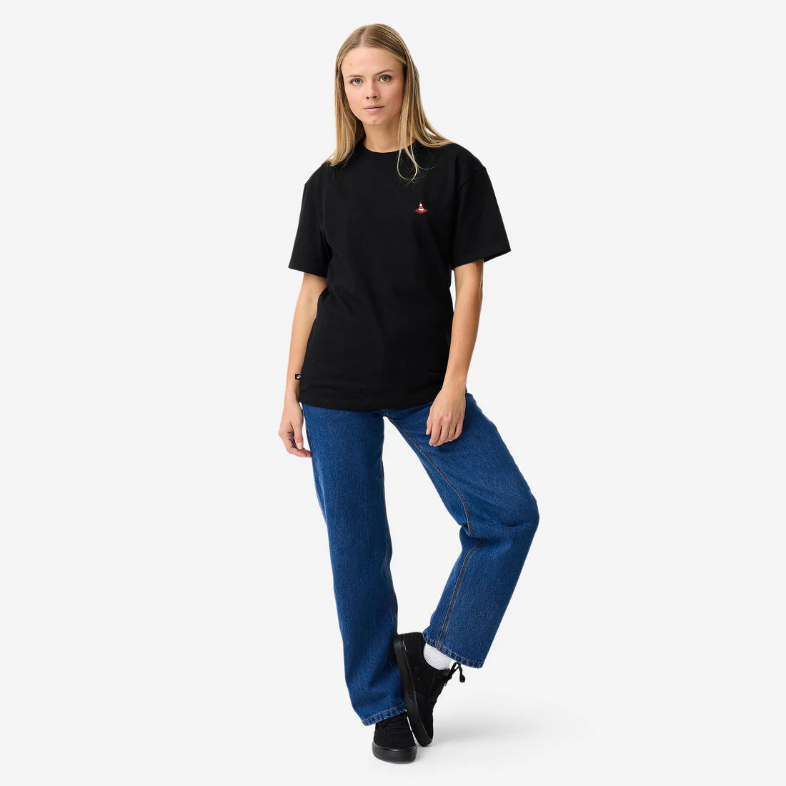 Playera de skateboarding de manga corta blanca TS500 - Image 11