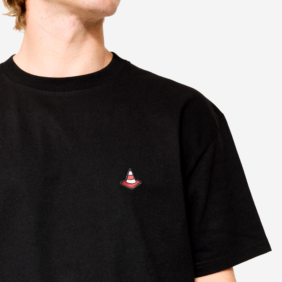 Playera de skateboarding de manga corta blanca TS500 - Image 13