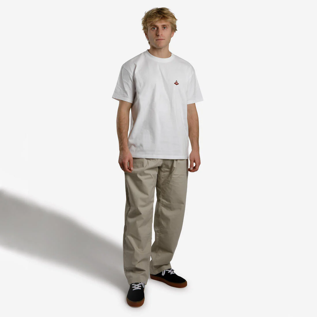 Playera de skateboarding de manga corta blanca TS500 - Image 14