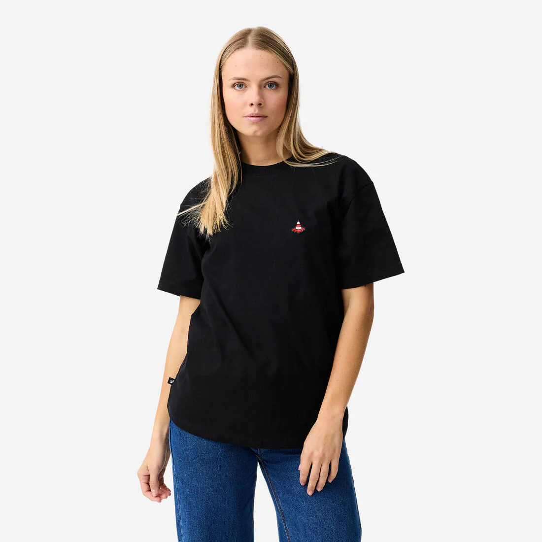 Playera de skateboarding de manga corta blanca TS500 - Image 6