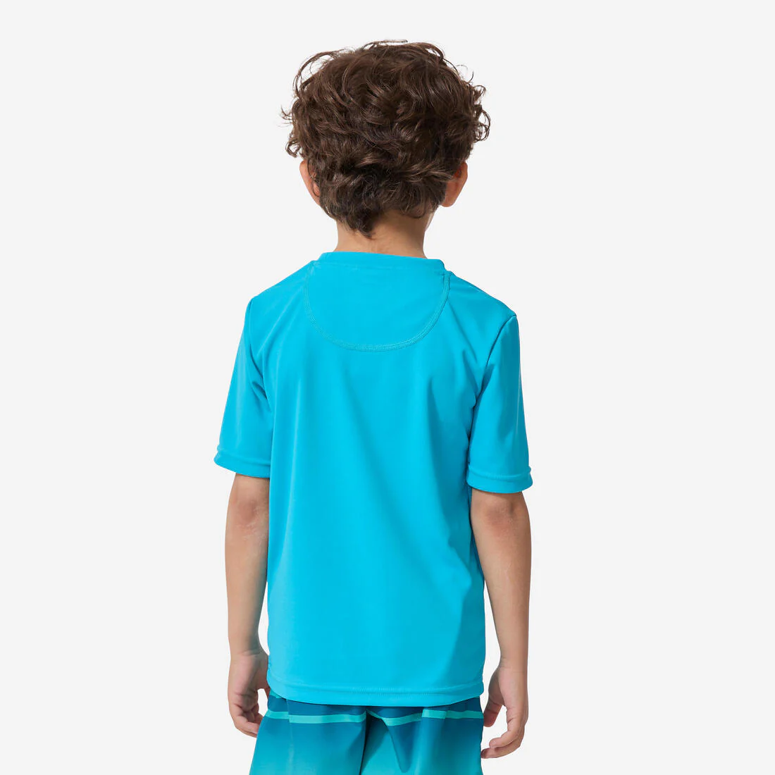 Playera de surf anti-UV azul cielo para niños Kid100 - Image 10