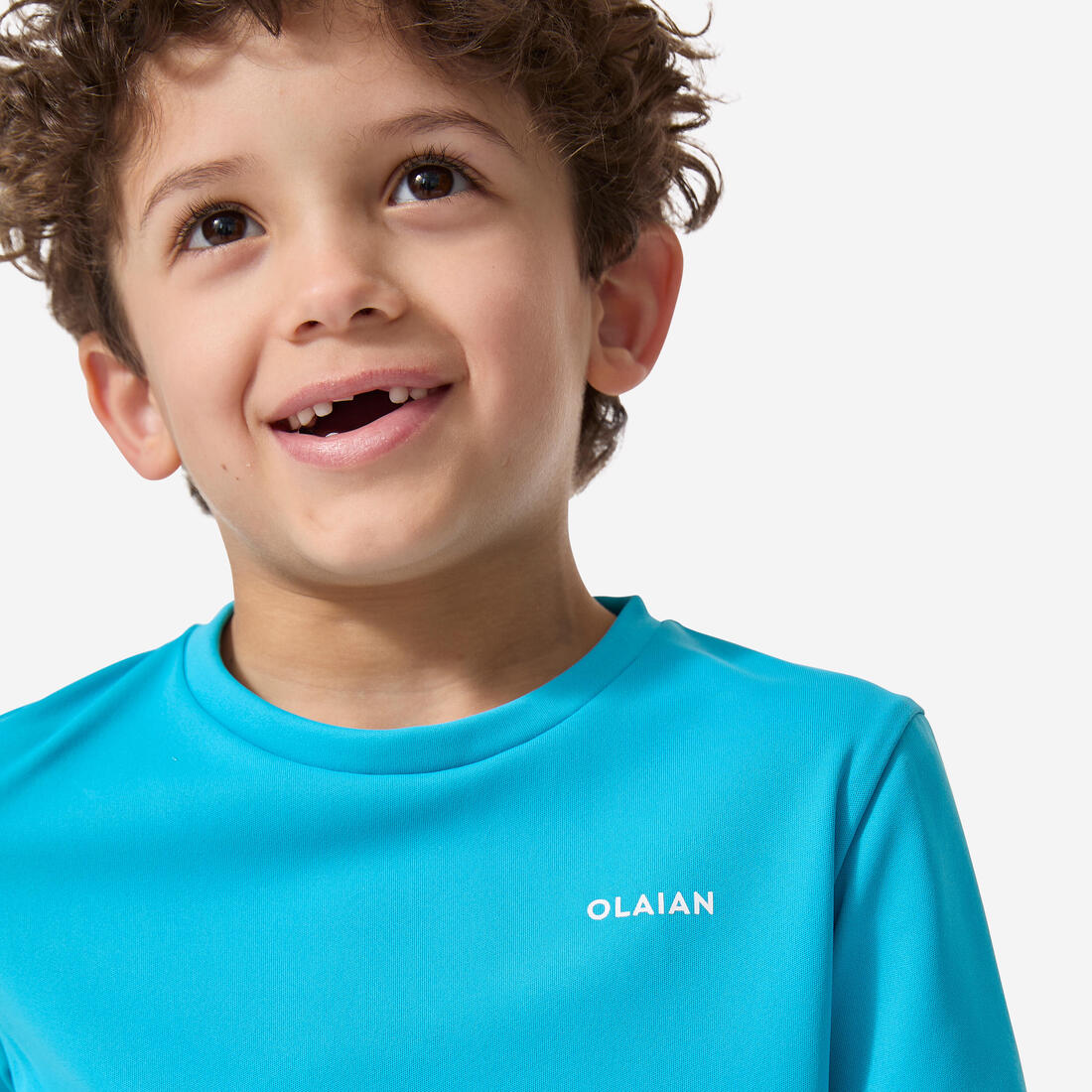 Playera de surf anti-UV azul cielo para niños Kid100 - Image 14