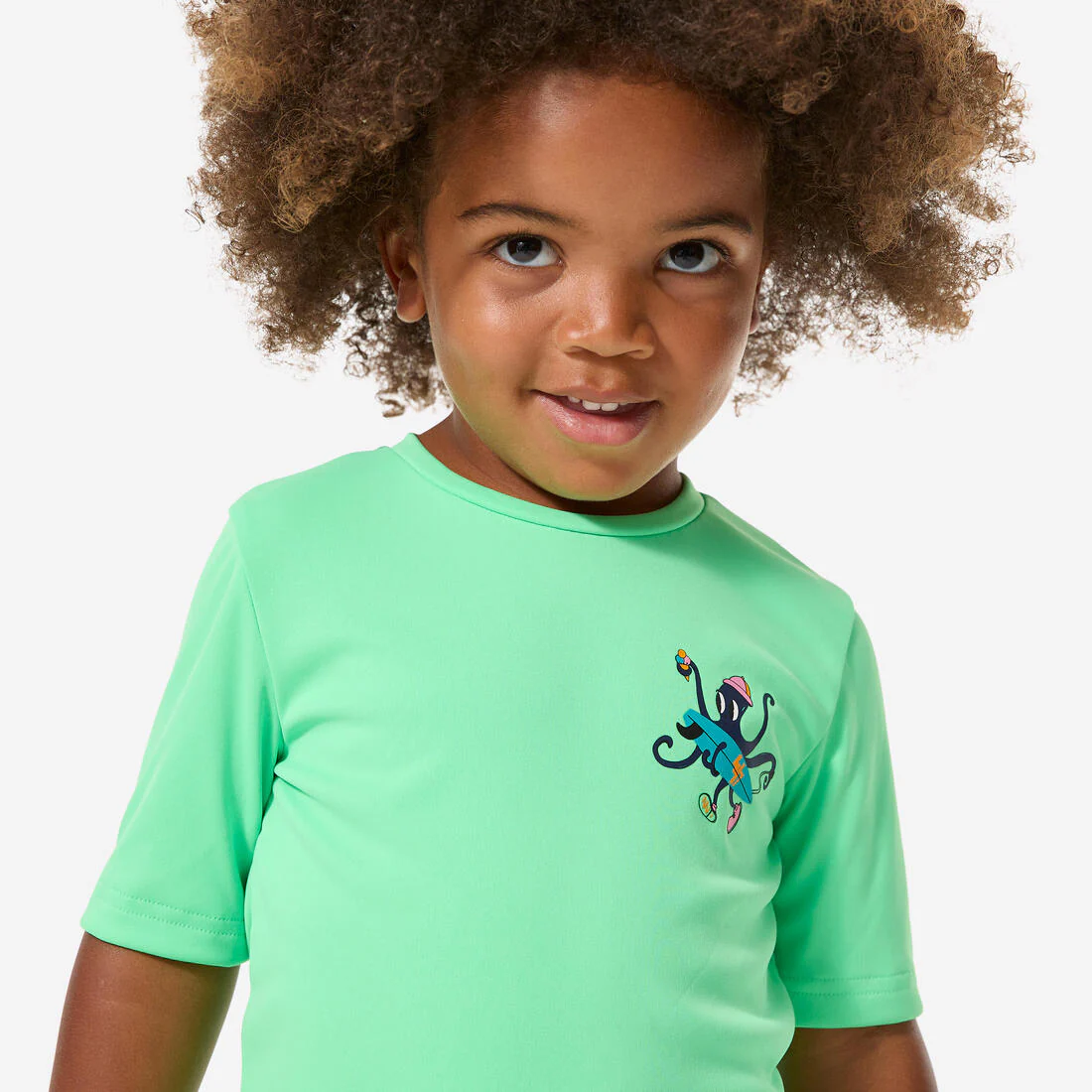 Playera de surf anti-UV azul cielo para niños Kid100 - Image 16