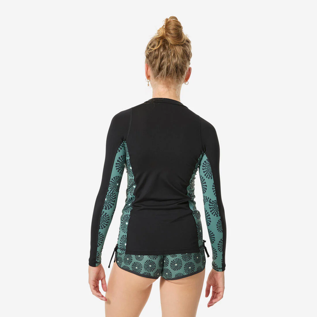 Playera de surf anti-UV de manga corta blanca para mujer 500 Belly - Image 9