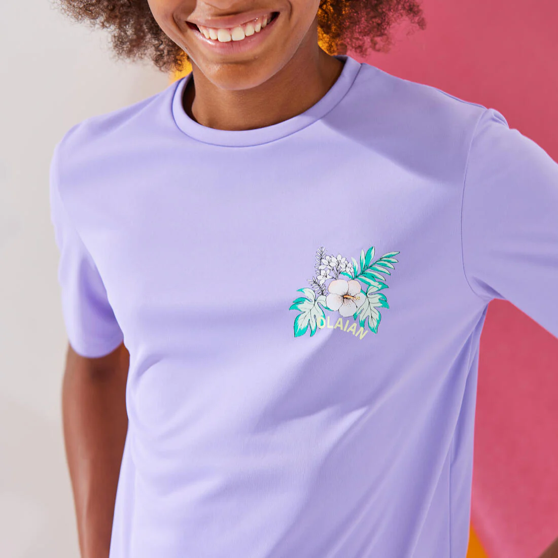 Playera de surf anti-UV de manga corta blanco con para niños 100 - Image 22