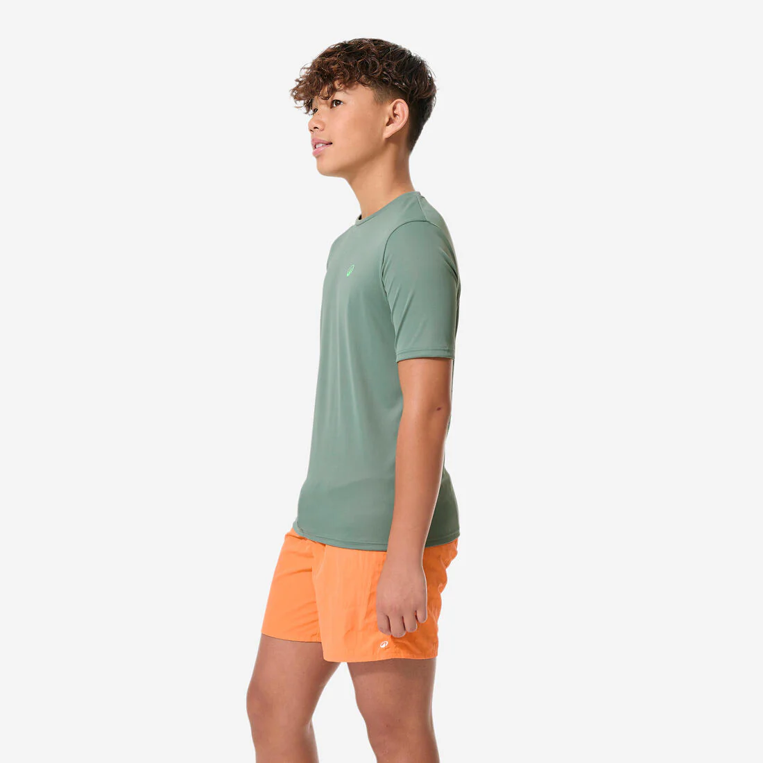 Playera de surf anti-UV de manga corta blanco con para niños 100 - Image 25