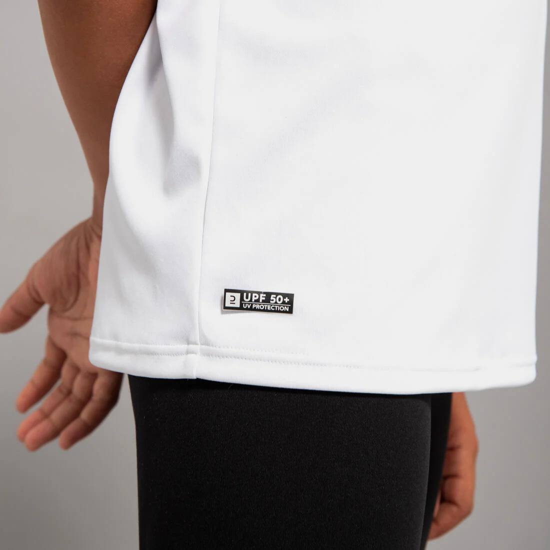 Playera de surf anti-UV de manga corta blanco con para niños 100 - Image 43