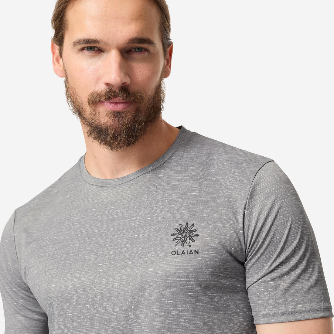 Playera de surf anti-UV de manga corta con estampado para hombre - Image 18