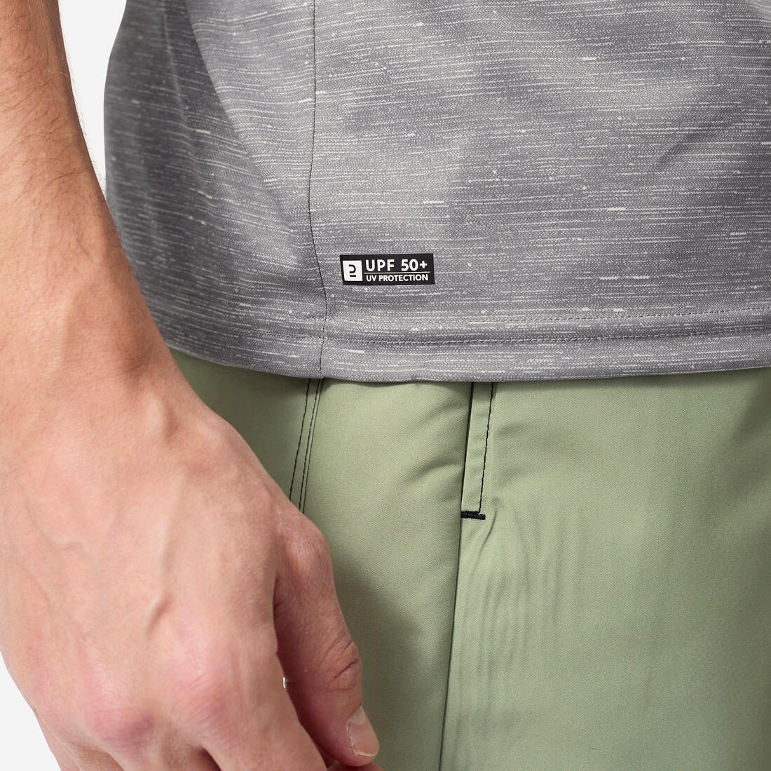 Playera de surf anti-UV de manga corta con estampado para hombre - Image 21