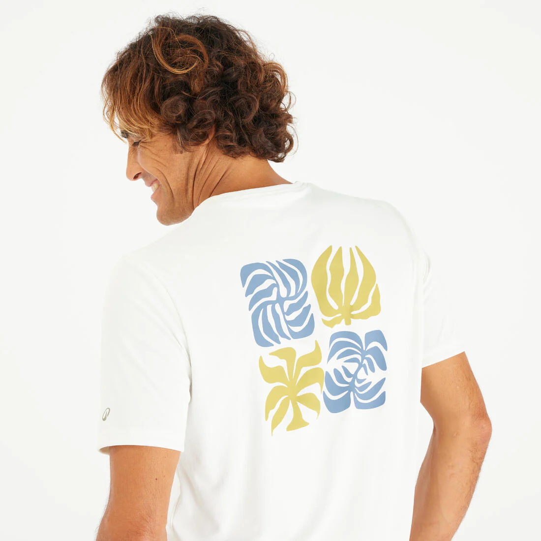 Playera de surf anti-UV de manga corta con estampado para hombre - Image 22