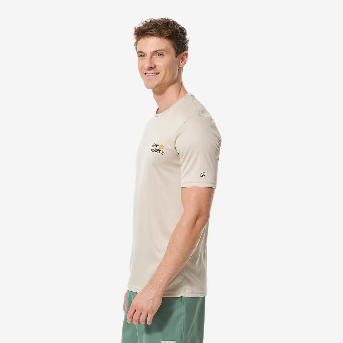 Playera de surf anti-UV de manga corta con estampado para hombre - Image 24