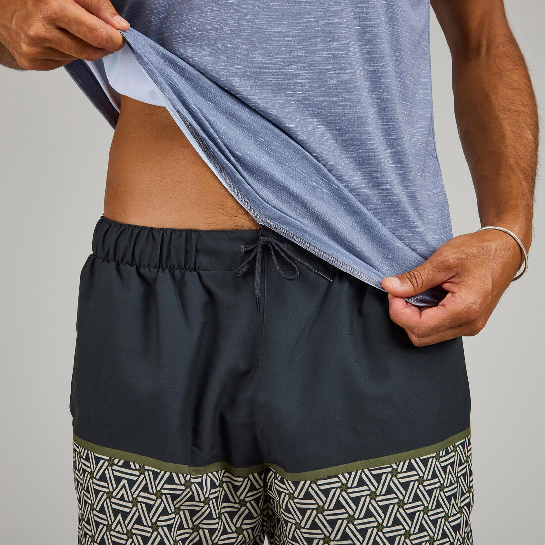 Playera de surf anti-UV de manga corta con estampado para hombre - Image 32
