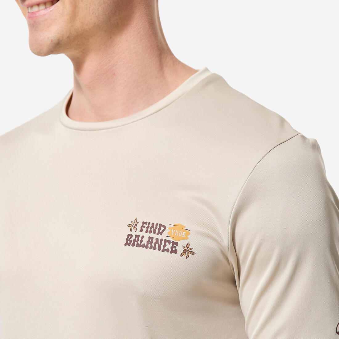 Playera de surf anti-UV de manga corta con estampado para hombre - Image 33