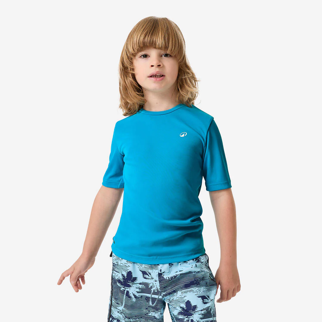 Playera de surf anti-UV de manga corta para niños